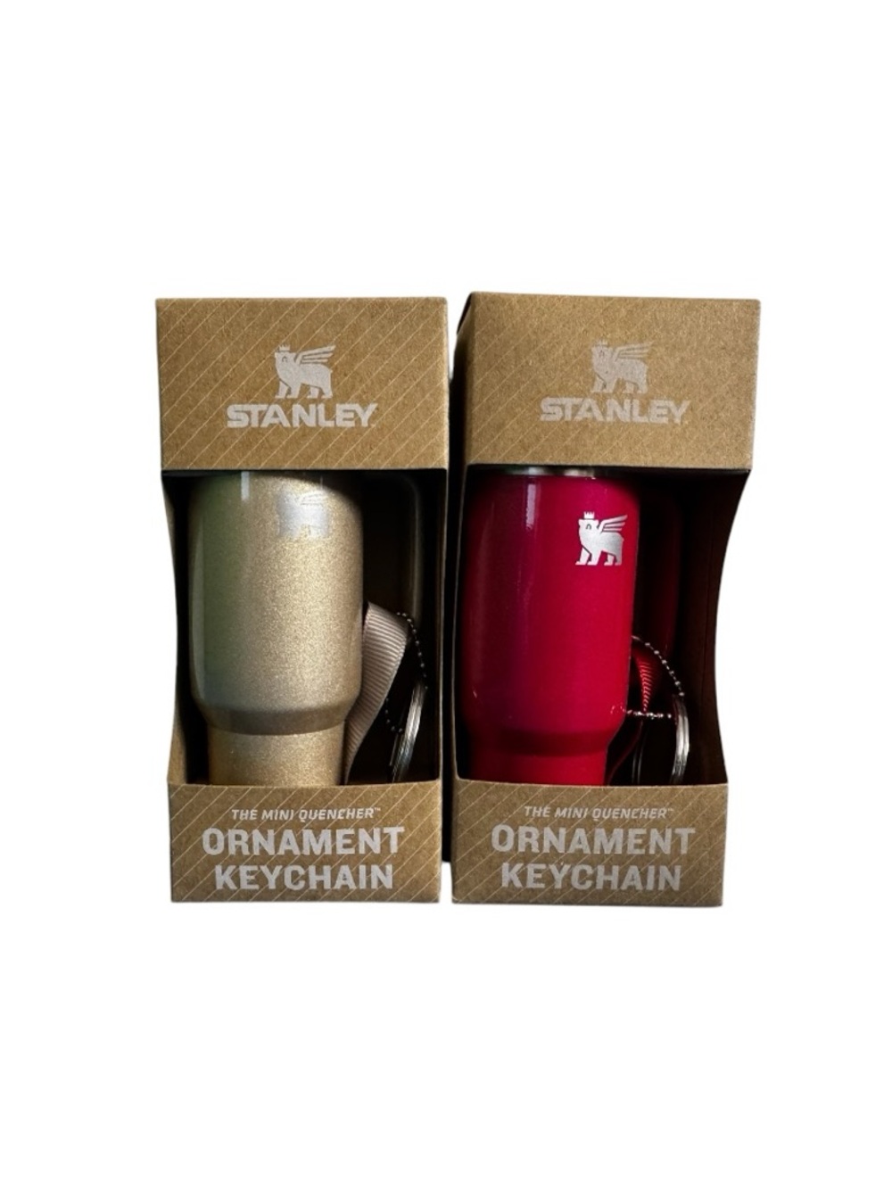 Limited Edition Stanley Ornament Keychain Red Delicious & Champange Summer Set